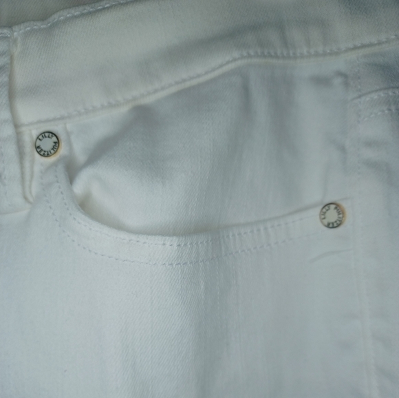 Lilly Pulitzer White Jeans with Fringe Hem - Picture 6 of 13